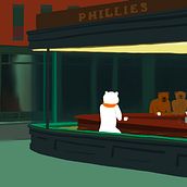 Monsieur Ours. Een project van Traditionele illustratie van Michaël Fortuna - 01.03.2022