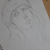 Meu projeto do curso: Caderno de retratos: explore o rosto humano. Un proyecto de Bocetado, Dibujo, Dibujo de Retrato, Dibujo artístico y Sketchbook de Larissa Gomes - 11.06.2022