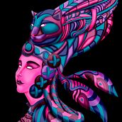 space shaman. Traditional illustration project by Rafa Cevallos - 06.12.2022