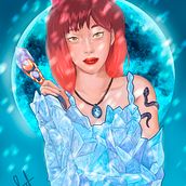 Mi proyecto del curso: Retratos digitales de fantasía con Photoshop. Traditional illustration, Drawing, Digital Illustration, Portrait Drawing, Digital Drawing, and Digital Painting project by andres_ruizart - 06.12.2022