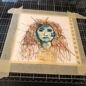 My project for course: Experimental Portraiture with Ink, Tea and Alcohol. Een project van  Beeldende kunst, Schilderij,  Tekening y  Illustratie met inkt van Tari Lochhead - 12.06.2022