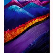 Proyecto final curso de dibujo de paisajes pastel graso. Een project van Traditionele illustratie van Jeannette Saavedra - 12.06.2022