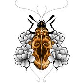 My project for course: Artistic Tattoo Design with Golden Effects in Procreate. Un projet de Illustration traditionnelle, Illustration numérique , et Conception de tatouage de katerkk - 13.06.2022