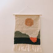 Mon projet du cours : Crochet intarsia : tricotez vos propres tentures. Fashion Design, Decoration, Fiber Arts, DIY, Crochet, and Textile Design project by Laurence Bordeleau - 06.13.2022