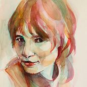 My project for course: Artistic Portrait with Watercolors. Fine Arts, Painting, Watercolor Painting, and Portrait Drawing project by alotteson - 06.13.2022