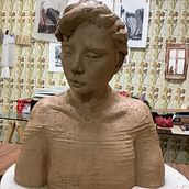 Meu projeto do curso: Introdução à escultura figurativa com argila. Fine Arts, and Sculpture project by rosane.viegas - 06.14.2022