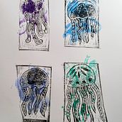 Meduses. Accessor, Design, Arts, Crafts, Fine Arts, Printing, and Creating with Kids project by Xènia Segués Belmar - 06.11.2022
