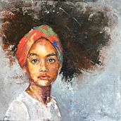 Mi proyecto del curso: Retratos contemporáneos al óleo. Un progetto di Pittura, Pittura ad olio, Illustrazione tradizionale e Belle arti di Mare Tesan - 14.06.2022