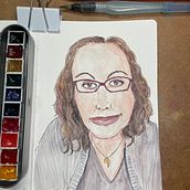 Mein Kursprojekt: Urban Sketching: Drücke deine Welt mit einer neuen Perspektive aus  . Traditional illustration, Sketching, Drawing, Watercolor Painting, and Sketchbook project by geli_sketch - 06.14.2022