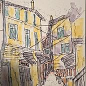 My project for course: Expressive Architectural Sketching with Colored Markers. Sketching, Drawing, Architectural Illustration, Sketchbook & Ink Illustration project by Mel A - 06.13.2022