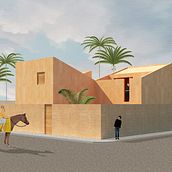 My project for course: Architectural Visualization Using Digital Collage. Architecture, Graphic Design, Interior Architecture, Interior Design, L, scape Architecture, Collage, Digital Architecture, and Architectural Illustration project by Adriana - 06.14.2022