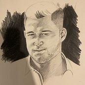 Travail de portraits. Traditional illustration, Fine Arts, Sketching, Creativit, Pencil Drawing, Drawing, Portrait Drawing, Realistic Drawing, and Oil Painting project by Jehanne Pauline - 06.15.2022