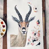 My project for course: Expressive Animal Portraits in Watercolor. Un progetto di Illustrazione tradizionale, Pittura ad acquerello, Disegno realistico e Illustrazione naturalistica di Galina Romanova - 15.06.2022