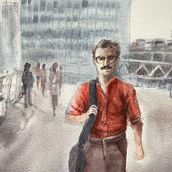 My project for course: Watercolor Illustration: Recreate Your Most Iconic Scenes. Traditional illustration, Fine Arts, Painting, and Watercolor Painting project by lindalid - 06.15.2022