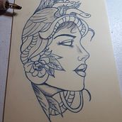 My project for course: Blackwork Tattoo Techniques with Fine Lines. Tattoo Design project by jpriest74 - 06.15.2022