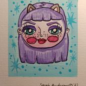Kawaii Gouache and Fineline Illustration . Traditional illustration, Animation, and Character Design project by Sarah Anderson - 06.15.2022
