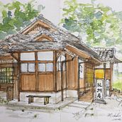 My project for course: Architectural Sketching with Watercolor and Ink. Sketching, Drawing, Watercolor Painting, Architectural Illustration, Sketchbook & Ink Illustration project by Michelle Leu - 06.13.2022