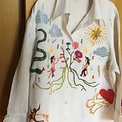 My project for course: Contemporary Embroidery With Traditional Mexican Needlework. Arts, Crafts, Embroider, Fiber Arts, and Textile Design project by Giovanna Milanesi - 06.15.2022