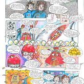 The Brave Sleigh (Bobsleigh). Traditional illustration, Animation, Character Design, Comic, Drawing, Stor, telling, and Artistic Drawing project by Ceausu Carina - 06.15.2022