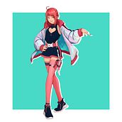 My project for course: Digital Painting for Characters: Color and Light. Een project van Traditionele illustratie, Ontwerp van personages, Digitale illustratie y Digitaal schilderij van Abigail Bagangan - 16.06.2022