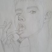 Mi proyecto del curso: Sketchbook de retrato: explora el rostro humano. Sketching, Drawing, Portrait Drawing, Artistic Drawing, and Sketchbook project by Paola Michele Mata Gámez - 06.16.2022