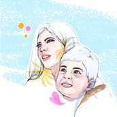 My project for course: Illustrated Portrait in Watercolor. Traditional illustration, Fine Arts, Painting, Drawing, Watercolor Painting, Portrait Drawing, and Artistic Drawing project by Lisa Savage - 06.14.2022