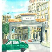 Mi proyecto del curso: Representación arquitectónica en acuarela. Traditional illustration, Sketching, Drawing, Watercolor Painting, Architectural Illustration, and Sketchbook project by Mery Lycia Terán Ayquipa - 06.17.2022