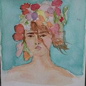 My project for course: Expressive Watercolor Portraits. Traditional illustration, Fine Arts, Painting, Watercolor Painting, and Portrait Drawing project by x.o.zhao - 06.17.2022