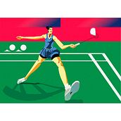 Carolina Marin. Design, Traditional illustration, Character Design, Digital Illustration, and Vector Illustration project by Daniel Calle Brunet - 06.18.2022