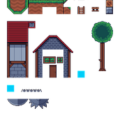 Mein Kursprojekt: Schöpfung von Pixel Art Umgebungen für Videospiele. Een project van 2D-animatie, 3D-animatie, Videogames, Pixel art, Videogame-ontwerp y Videogame-ontwikkeling van schauhi - 18.06.2022