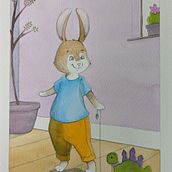 My project for course: Animal Characters in Watercolor for Children’s Books. Traditional illustration, Fine Arts, Painting, Drawing, Watercolor Painting, Children's Illustration, and Narrative project by Lisa Savage - 05.29.2022