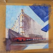 Mi proyecto del curso: Dibujo arquitectónico con acuarela y tinta. Sketching, Drawing, Watercolor Painting, Architectural Illustration, Sketchbook & Ink Illustration project by Susana Agra Rama - 06.18.2022