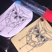 Mi proyecto del curso: Tatuaje botánico con puntillismo. Ilustração tradicional, e Desenho de tatuagens projeto de Marbelly Molina - 19.06.2022