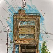 My project for course: Expressive Architectural Sketching with Colored Markers. Sketching, Drawing, Architectural Illustration, Sketchbook & Ink Illustration project by Erwin Penero - 06.18.2022