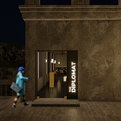 The Diplomat. Interior Architecture, Interior Design, Interior Decoration, Spatial Design, and Retail Design project by Mikaela Burbano - 06.19.2022