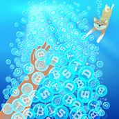 To The Moon Ein Projekt aus dem Bereich Traditionelle Illustration und Editorial Illustration von Oksana Gornostaeva - 19.06.2022