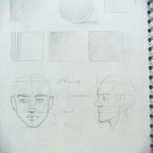 Meu projeto do curso: Caderno de retratos: explore o rosto humano Ein Projekt aus dem Bereich Skizzenentwurf, Zeichnung, Porträtzeichnung, Artistische Zeichnung und Sketchbook von Dione Vieira - 19.06.2022