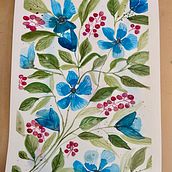 My project for course: Artistic Floral Watercolor: Connect with Nature. Ilustração tradicional, Pintura, Pintura em aquarela e Ilustração botânica projeto de Mary - 19.06.2022
