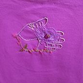 Meu projeto do curso: Bordado floral e anatômico para roupas e acessórios. Un proyecto de Bordado, Upc, cling y Diseño textil de Cris Kosch - 20.06.2022