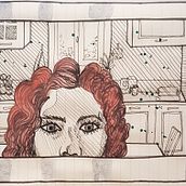 My project for course: Manual Illustration Techniques: Hatching and Dripping. Un proyecto de Diseño de personajes, Bellas Artes, Pintura, Pintura a la acuarela, Dibujo de Retrato y Dibujo artístico de Chiara Orlandini - 20.06.2022