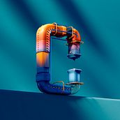 My project for course: 3D Typography with Blender: Design Original Letters. Un progetto di 3D, Modellazione 3D, Progettazione 3D, Lettering digitale e Lettering 3D di Shovona Karmakar - 20.06.2022