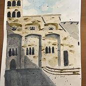 My project for course: Modern Techniques for Watercolor Cityscapes. Painting, and Watercolor Painting project by Gabriele Carbonella - 06.20.2022