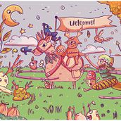 The Garden Parade. Traditional illustration, Character Design, and Drawing project by Sarah - 06.20.2022