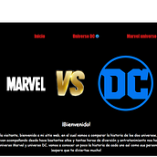 Pagina web animada DC vs Marvel. Un progetto di Web development e Web design di Jonathan jimenez - 21.06.2022