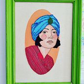 Mi proyecto del curso: Creación de retratos bordados en acuarela. Un proyecto de Pintura, Pintura a la acuarela, Bordado y Diseño textil de rascaocatia - 14.06.2022