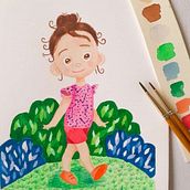 Mi proyecto del curso: Técnicas de ilustración con acuarela y gouache. Traditional illustration, Fine Arts, Painting, Watercolor Painting, Children's Illustration, and Gouache Painting project by Trinidad Aranda - 06.19.2021