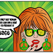 STOP WARS ILUSTRACION/POSTER COMIC POP ART . Un progetto di Illustrazione tradizionale, Illustrazione vettoriale, Fumetto e Design di Sonja CB - 21.06.2022