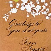 Greetings Letter. Calligraph project by Amara - 06.21.2022