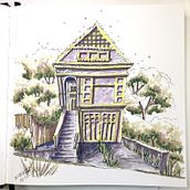 My project for course: Expressive Architectural Sketching with Colored Markers. Un projet de Esquisse , Dessin, Illustration architecturale, Carnet de croquis et Illustration à l'encre de Patricia - 20.06.2022