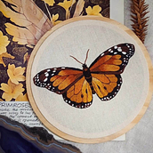 Meu projeto do curso: Técnicas de bordado realista. Traditional illustration, Embroider, and Textile Design project by Gabriele Paschoalin - 05.05.2022